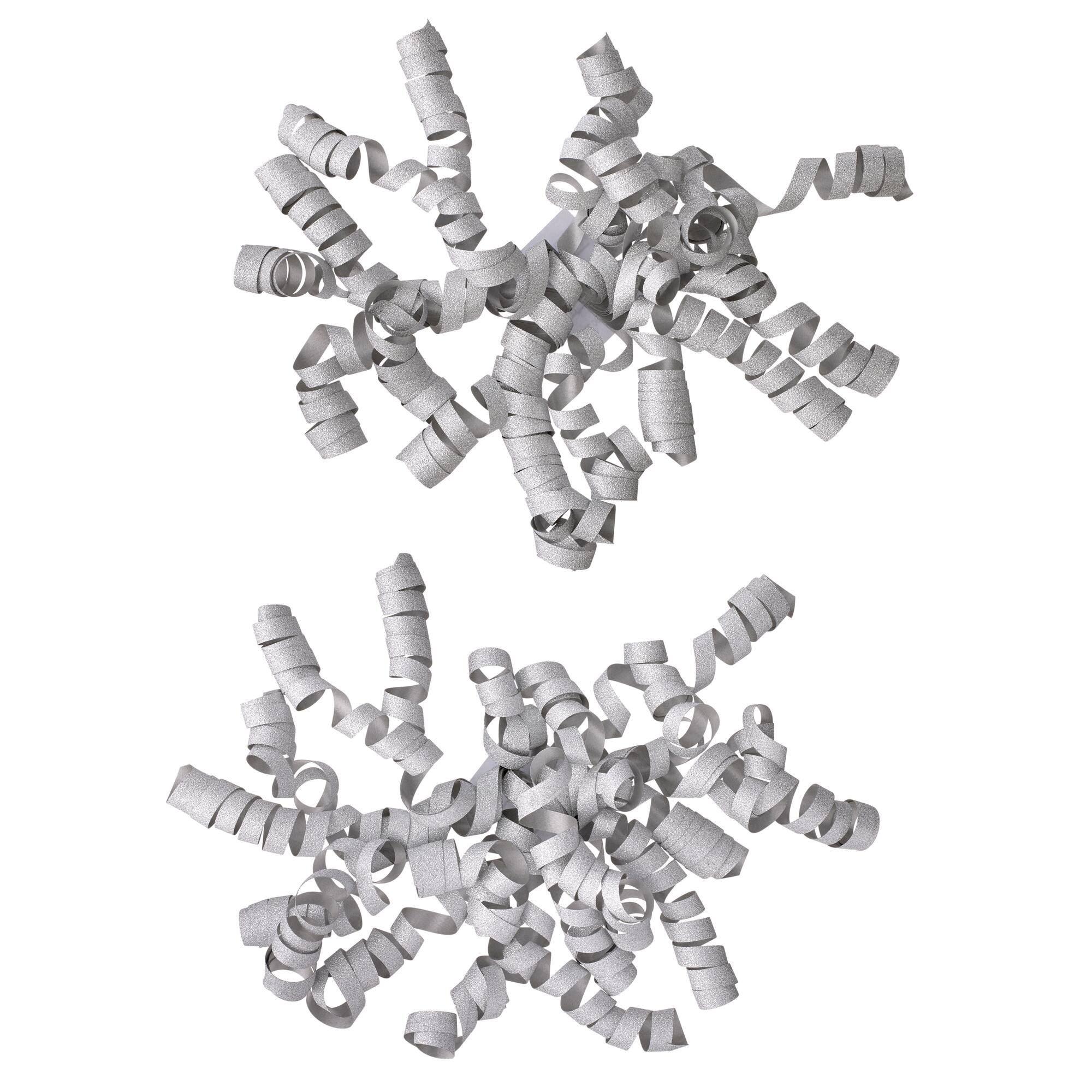 Silver Glitter Twisty Bows By Celebrate It™